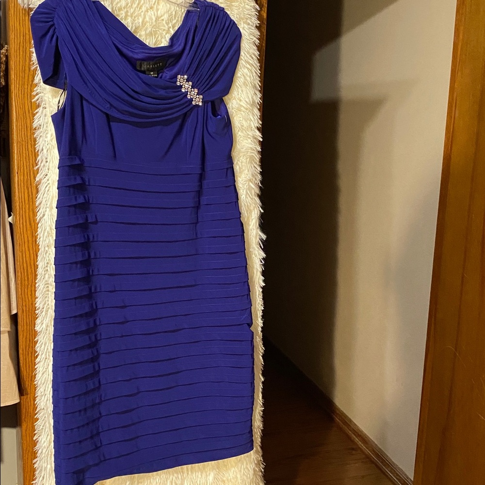 Scarlett Women’s Cobalt Blue Cocktail Dress. Size 12